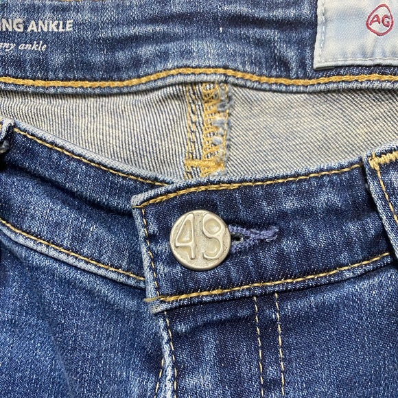 AG ED Women’s The Legging Ankle Super Skinny Distressed Blue Denim Jean Size 27R - Picture 4 of 8